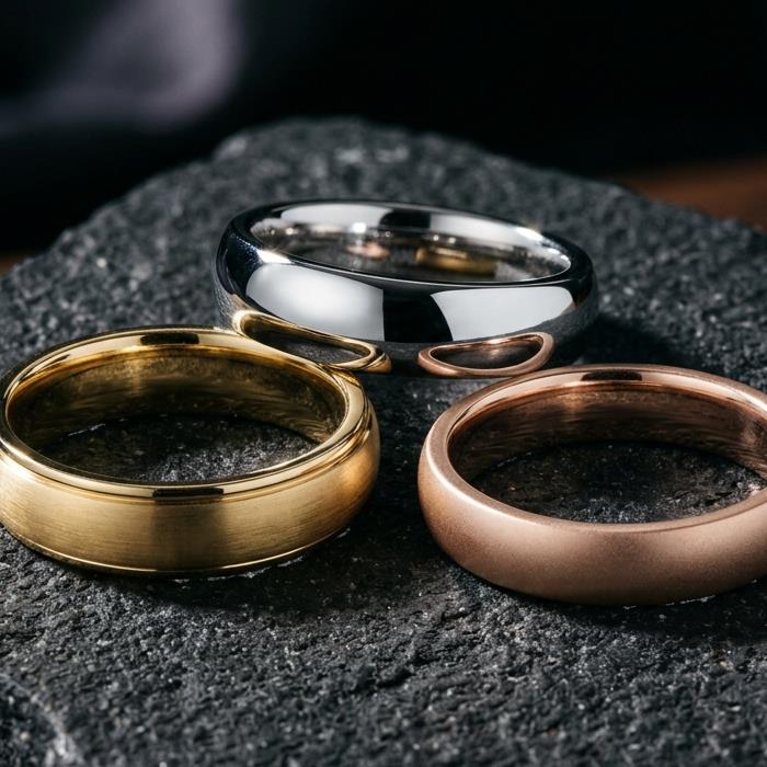 How to stack sterling silver rings and delicate textured bands
